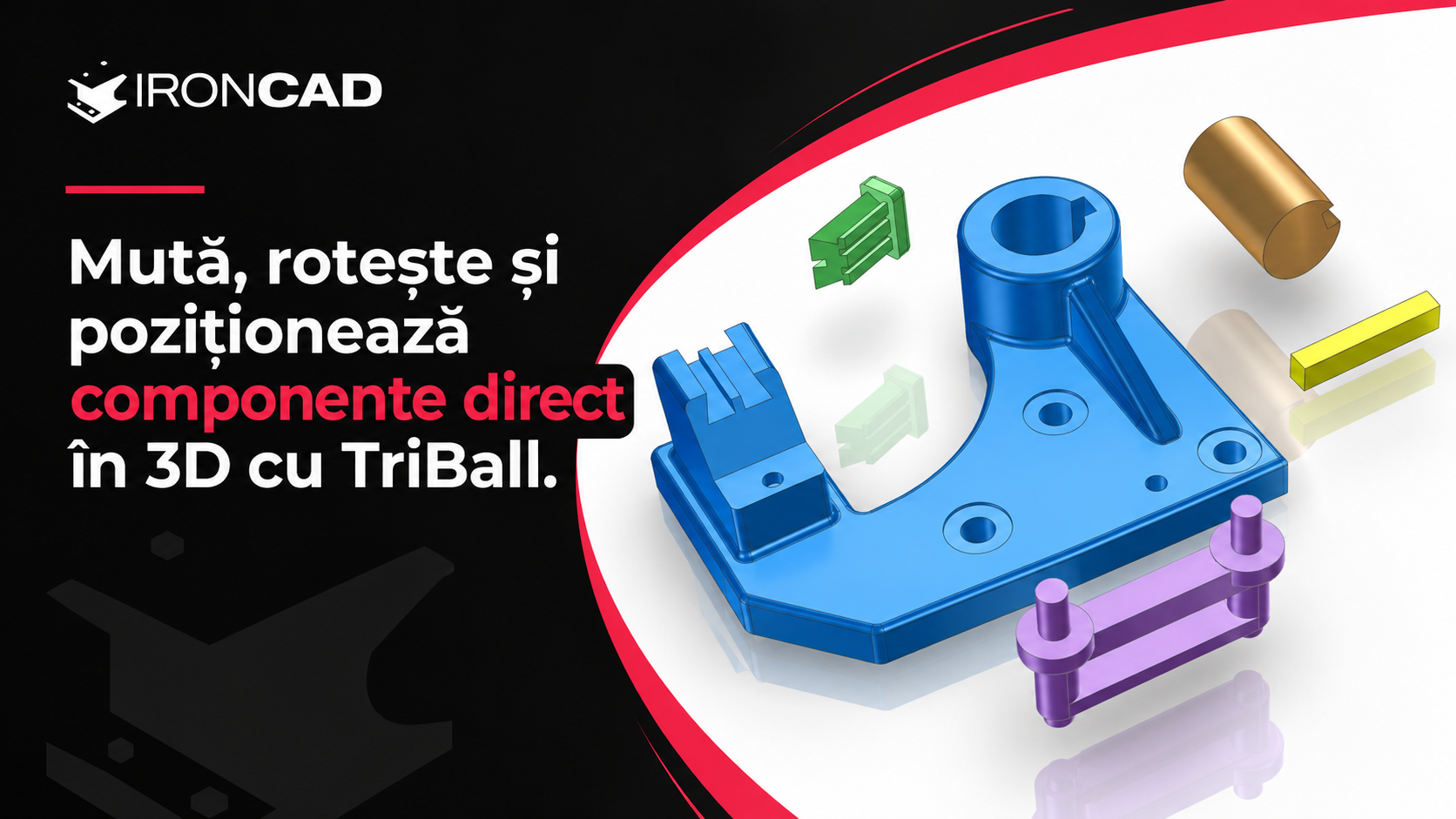 TriBall și Drag & Drop în IronCAD: o abordare mai directă a proiectării CAD 3D